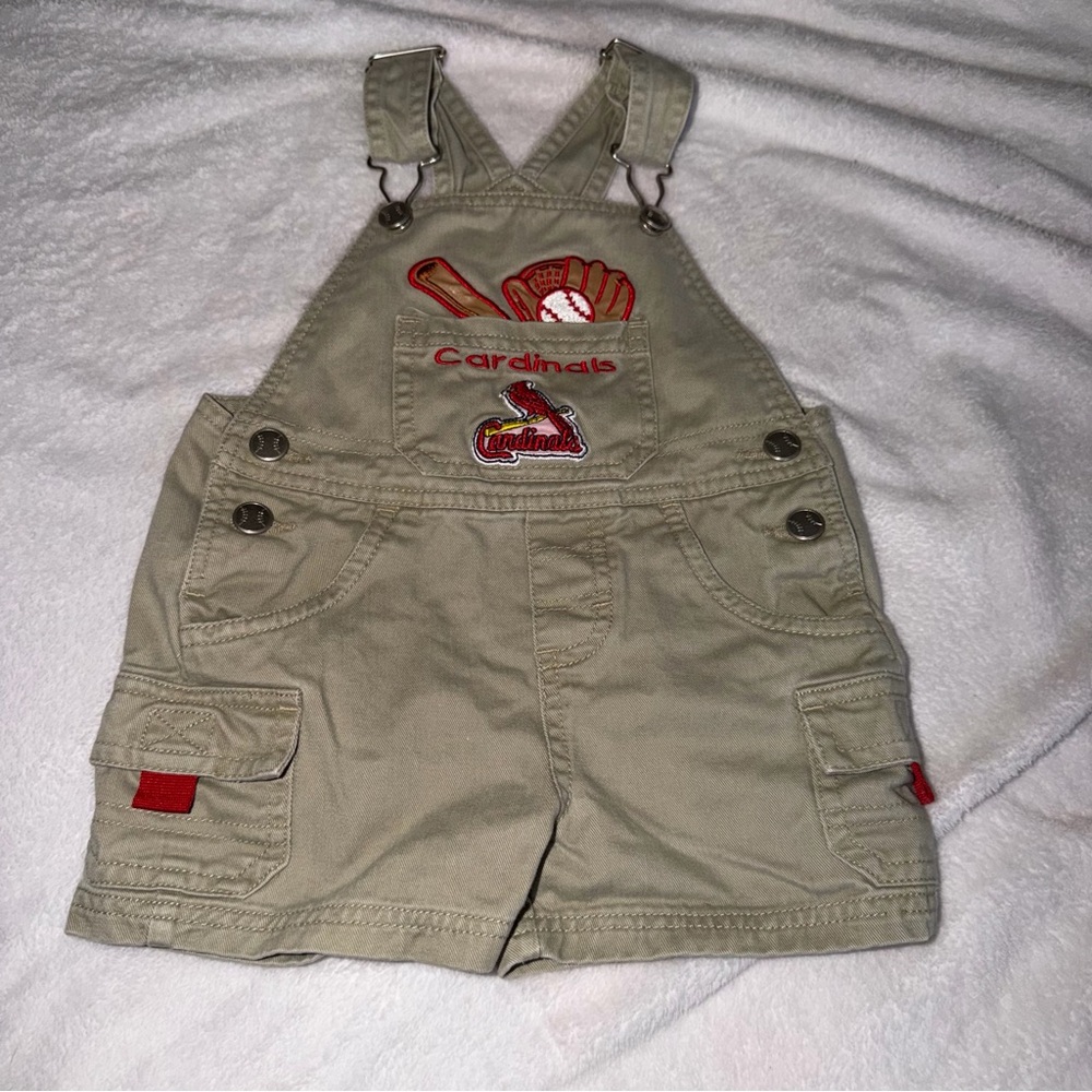 ****sold****Cardinals Baseball Overalls 6 To 9 Months St.